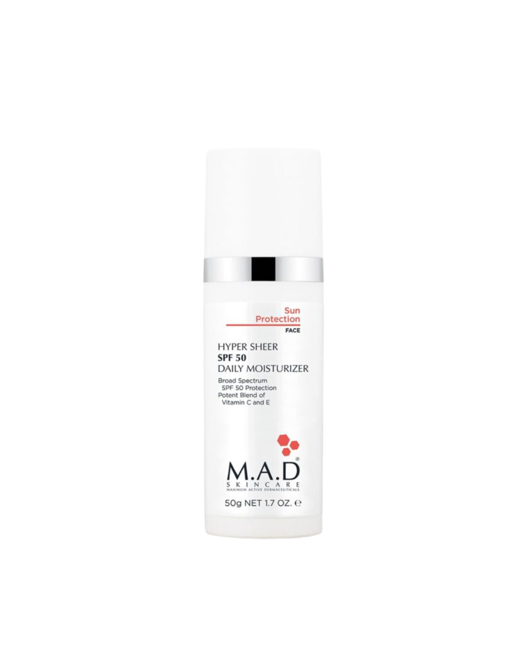 Hyper Sheer SPF 50 Daily Moisturizer – M.A.D Skincare (50 g)